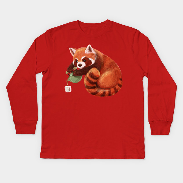Red Panda Pouring Tea